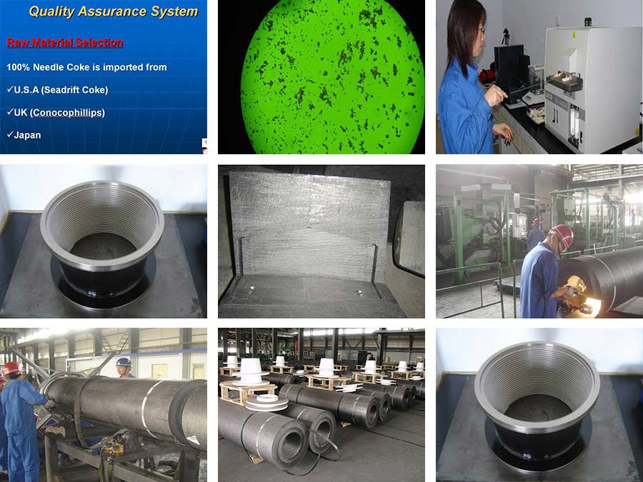 Graphite electrode quality assurance system